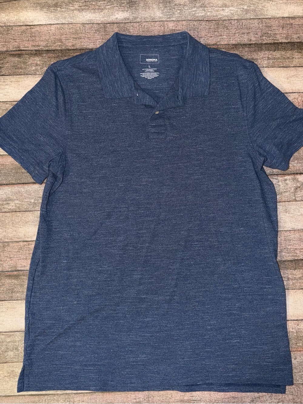 Sonoma Men’s Navy Heather Polo